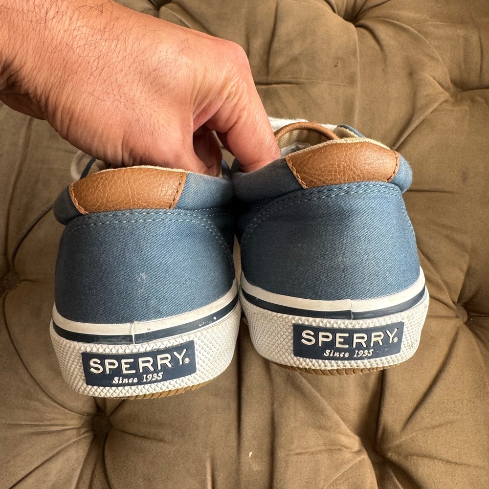 Sperry Blue Canvas Sneakers - Picture 2 of 6